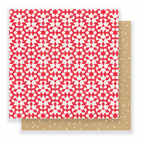 Crate Paper - Falala Collection - Christmas - 12 x 12 Double Sided Paper - Snowflakes