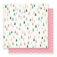 Crate Paper - Falala Collection - Christmas - 12 x 12 Double Sided Paper - Evergreen