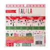 Crate Paper - Falala Collection - Christmas - 6 x 6 Paper Pad with Glitter Accents