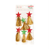 Crate Paper - Falala Collection - Christmas - Tinsel Tassels with Glitter Accents