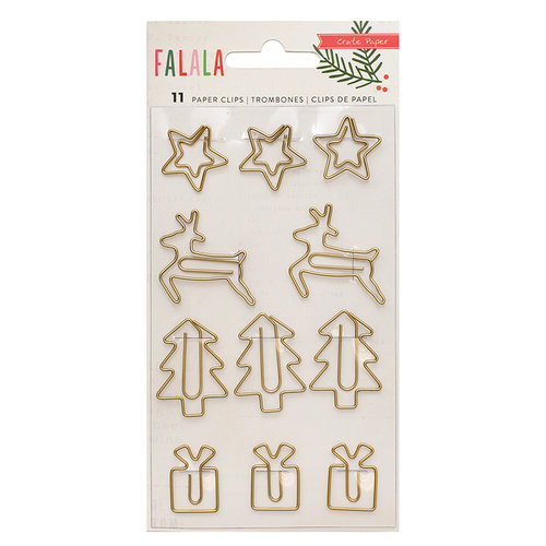 Crate Paper - Falala Collection - Christmas - Paperclips