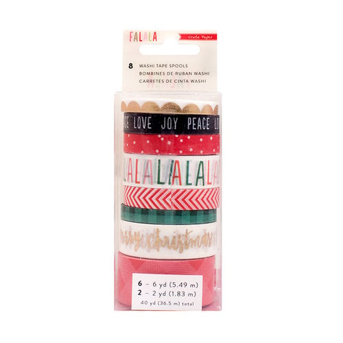 Crate Paper - Falala Collection - Christmas - Washi Tape with Foil Accents