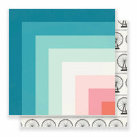 Crate Paper - Carousel Collection - 12 x 12 Double Sided Paper - Ferris Wheel