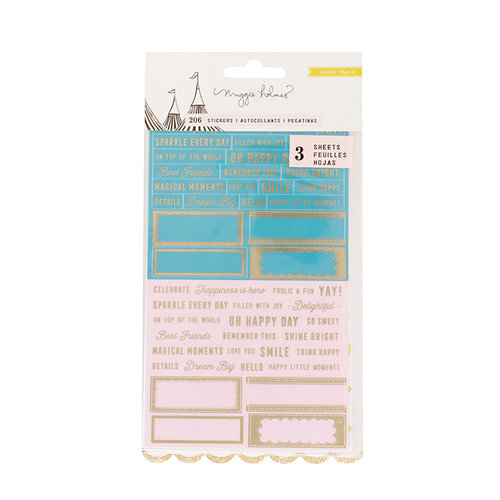 Crate Paper - Carousel Collection - Clear Stickers with Foil Accents