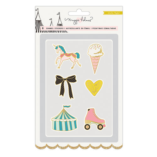Maggie Holmes - Carousel Collection - Faux Enamel Stickers with Foil Accents