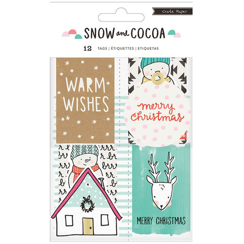 Crate Paper - Snow and Cocoa Collection - Decor Tags