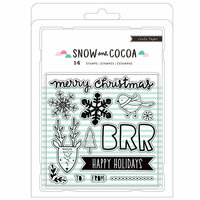 Crate Paper - Snow and Cocoa Collection - Clear Acrylic Stamps