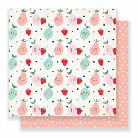 Crate Paper - Main Squeeze Collection - 12 x 12 Double Sided Paper - Cute Pear