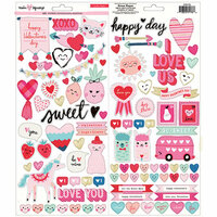 Crate Paper - Main Squeeze Collection - Cardstock Stickers with Foil Accents