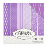 Core'dinations - 12 x 12 Patterned Cardstock - Purple - 60 Sheets