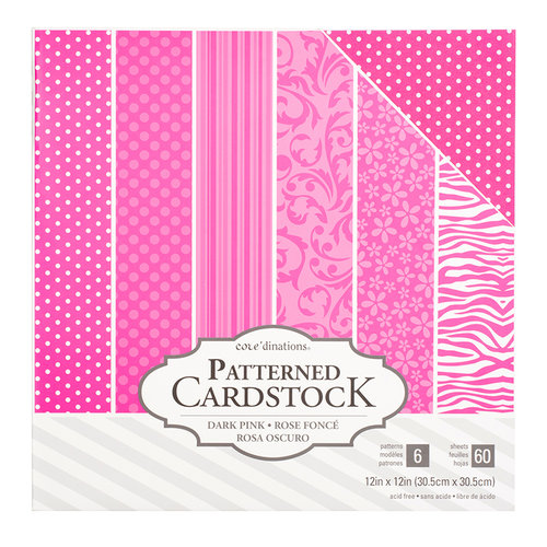 Core'dinations - 12 x 12 Patterned Cardstock - Light Pink - 60 Sheets