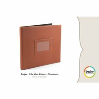 Becky Higgins - Project Life - Faux Leather Mini Album - Cinnamon