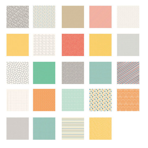 American Crafts - Becky Higgins - Project Life - Jade Collection - 12 x 12 Designer Paper Collection Pack