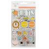 Becky Higgins - Project Life - Rad Edition Collection - Chipboard Stickers