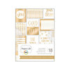 Becky Higgins - Project Life - Gold and Bold Collection - 3 x 4 Card Pad with Foil Accents