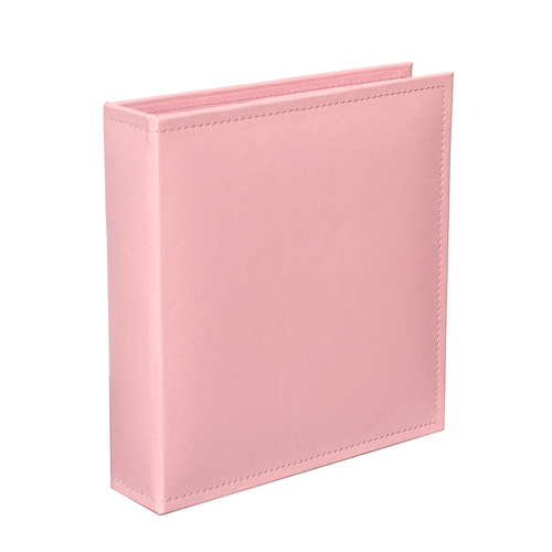 Becky Higgins - Project Life - Faux Leather Album - 6 x 8 D-Ring - Pink