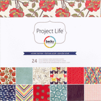 Becky Higgins - Project Life - Azure Collection - 12 x 12 Designer Paper Collection Pack