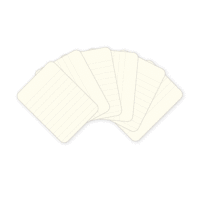 Becky Higgins - Project Life - 3 x 4 Lined Cards - Cream - Box of 100