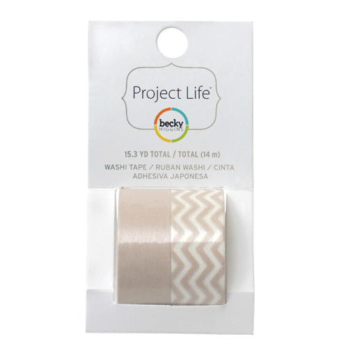American Crafts - Becky Higgins - Project Life - Washi Tape - Grey