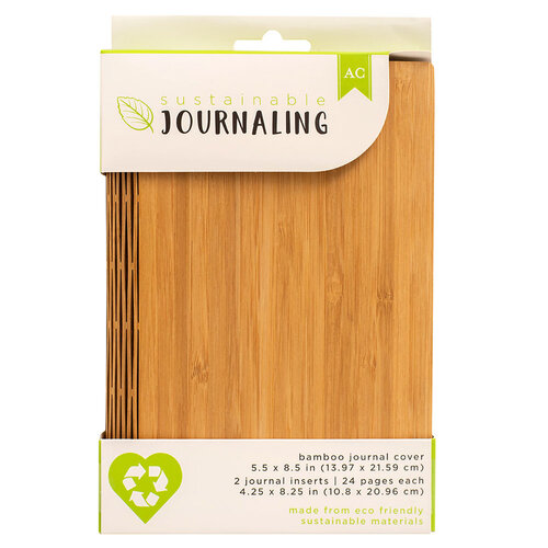 American Crafts - Sustainable Journaling Collection - Bamboo Journal - Light
