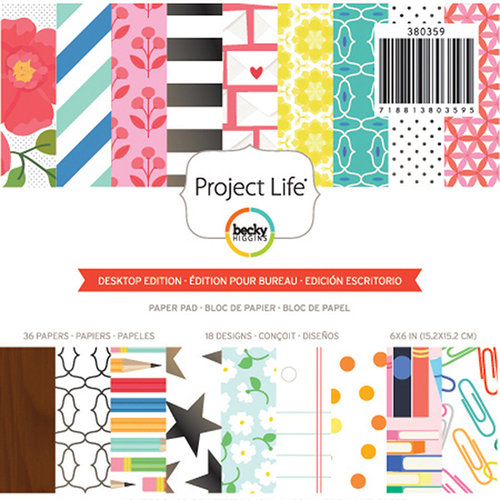 Becky Higgins - Project Life - Desktop Edition Collection - 6 x 6 Paper Pad