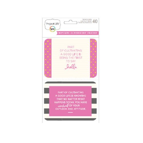 Becky Higgins - Project Life - Themed Card Pack - Becky's Quotes