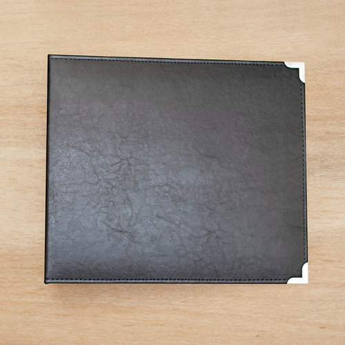 Becky Higgins - Project Life - Classic Leather - 12 x 12 - Three Ring Album - Midnight