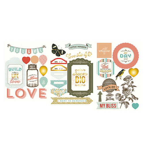 Becky Higgins - Project Life - Adventure Edition Collection - Chipboard Stickers