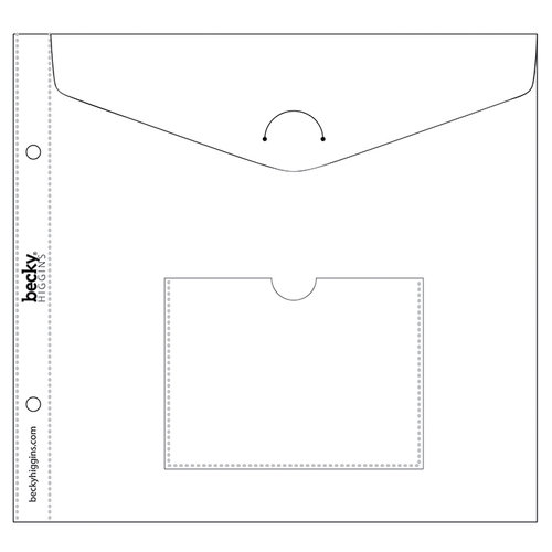 Becky Higgins - Project Life - Envelope Pages - 8 x 8 - 2 Pack