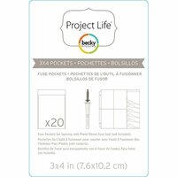 Becky Higgins - Project Life - Photo Sleeve Fuse - Pockets - 3 x 4