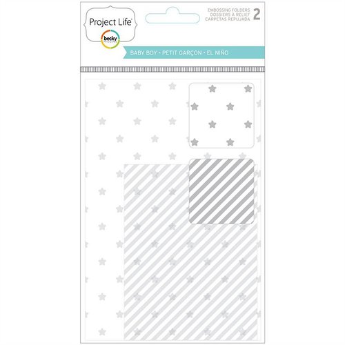 Becky Higgins - Project Life - Baby Boy Edition Collection - Embossing Folders