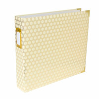 Becky Higgins - Project Life - Album - 12 x 12 D-Ring - Honeycomb - Cream and Gold