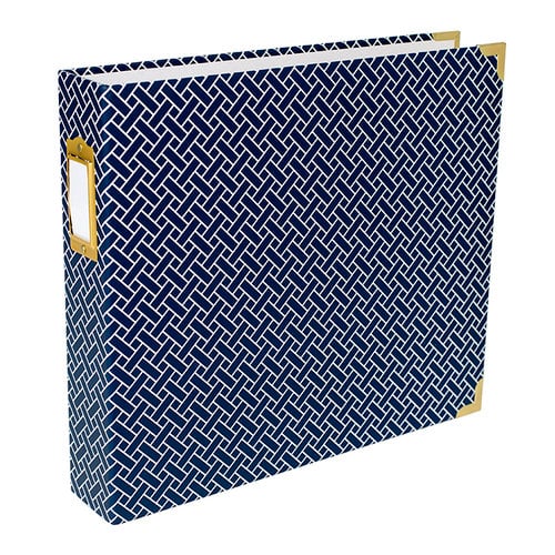 Becky Higgins - Project Life - Album - 12 x 12 D-Ring - Navy Weave