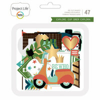 Becky Higgins - Project Life - Explore Edition Collection - Ephemera with Foil Accents