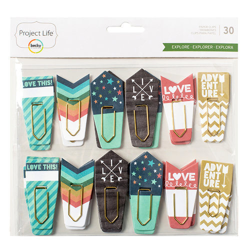 Becky Higgins - Project Life - Explore Edition Collection - Paperclips