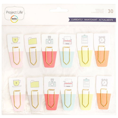 Becky Higgins - Project Life - Currently Edition Collection - Paperclips