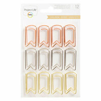 Becky Higgins - Project Life - Golden Edition Collection - Instax Mini - Shaped Paper Clips