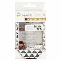 Becky Higgins - Project Life - Golden Edition Collection - Instax Mini - Chipboard Photo Frames