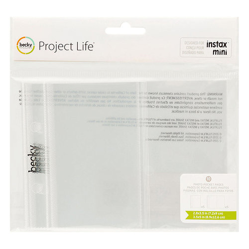 Becky Higgins - Project Life - Instax - Page Protectors - 4.5 x 5