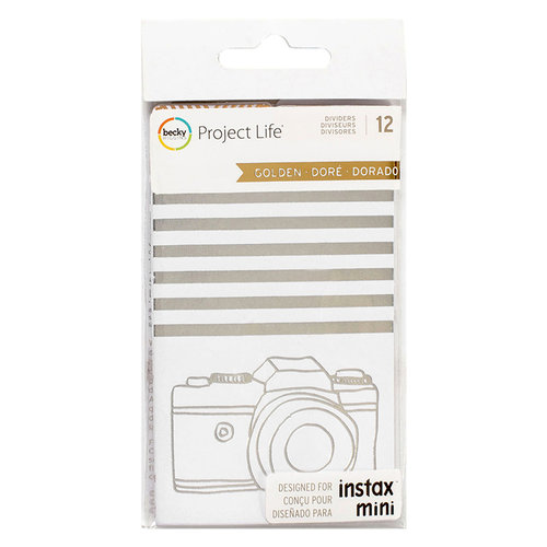 Becky Higgins - Project Life - Golden Edition Collection - Instax Mini - Foil Dividers