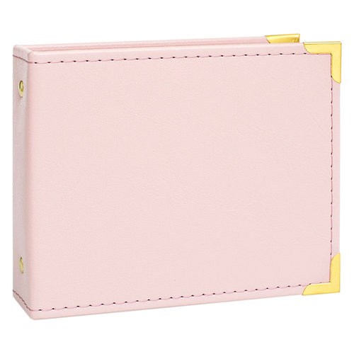 Becky Higgins - Project Life - Instax - Album - 4.5 x 5 D-Ring - Faux Leather - Baby Pink