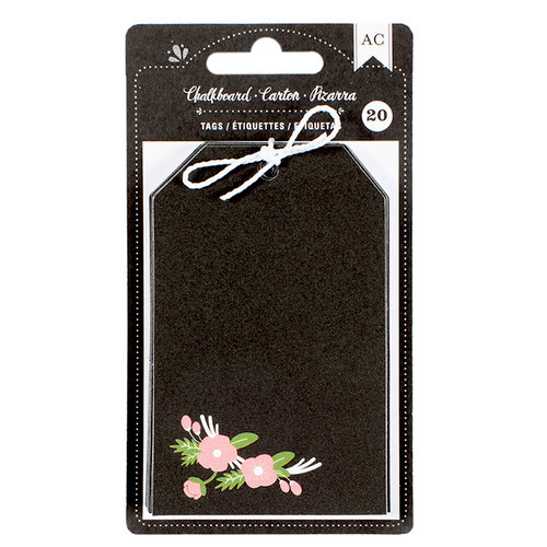 American Crafts - Chalkboard Tags - Floral