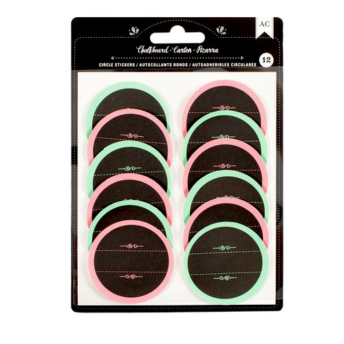 American Crafts - Chalkboard Stickers - Labels - Circle