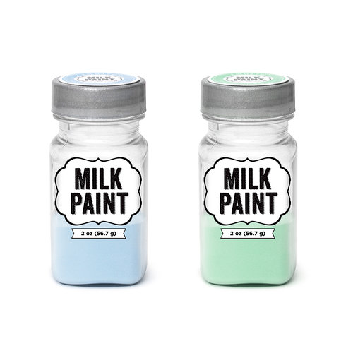 Imaginisce - Milk Paint - 2 Pack - Pastel Blue and Pastel Green