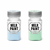 Imaginisce - Milk Paint - 2 Pack - Pastel Blue and Pastel Green