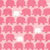 Imaginisce - My Baby Collection - Baby Girl - 12 x 12 Double Sided Paper - Pink Elephants on Parade