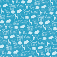 Imaginisce - My Baby Collection - Baby Boy - 12 x 12 Double Sided Paper - Sweet Baby Boy