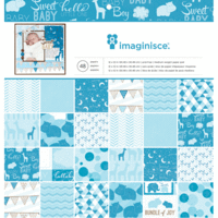 Imaginisce - My Baby Collection - Baby Boy - 12 x 12 Paper Pad