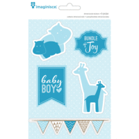 Imaginisce - My Baby Collection - Baby Boy - Sticker Stackers - 3 Dimensional Stickers
