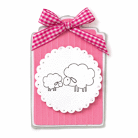Imaginisce - My Baby Collection - Snag 'em Acrylic Stamps - Girl - Sheep